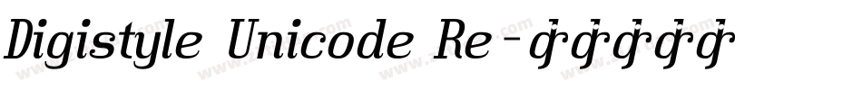 Digistyle Unicode Re字体转换